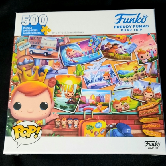Freddy Funko Road Trip 500 Piece Jigsaw Puzzle-NEW SEALED - Picture 1 of 5